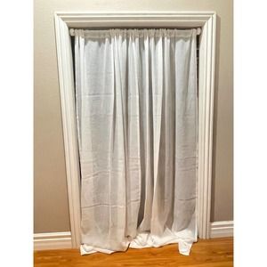Large White Sheer Curtains 50” x 96” (two panels)